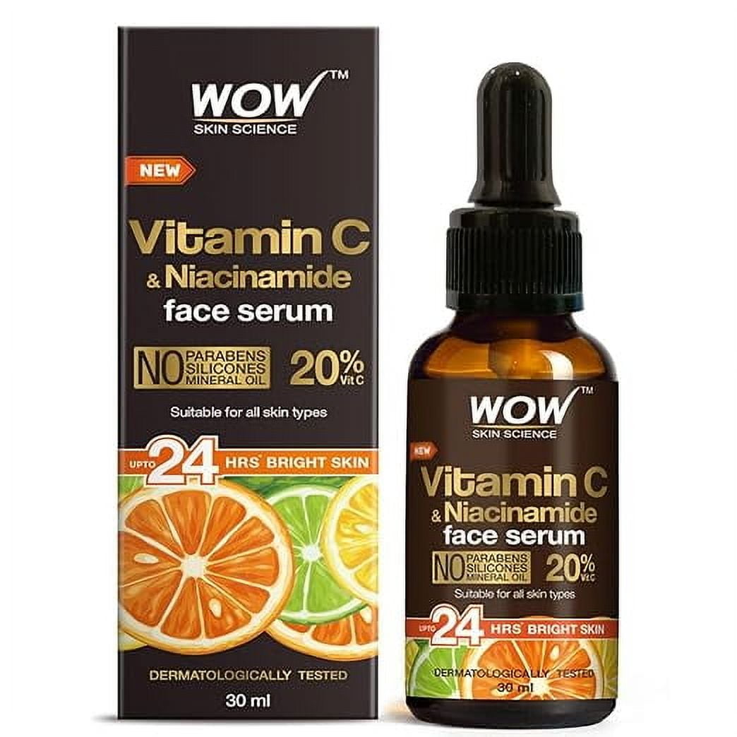 WOW Skin Science Brightening 20% Vitamin C FaceSerum | Boost Collagen and Elastin for Anti