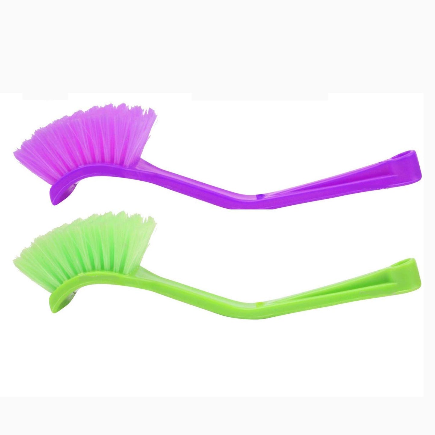 iKonbi Sink Wash Basin Toilet Seat Bathroom Cleaning Brush for Kitchen Set of 2