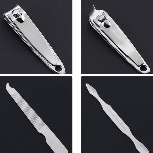 iKonbi Stainless Steel Professional Manicure Pedicure & Grooming Kits with Leather Case For Men and Women