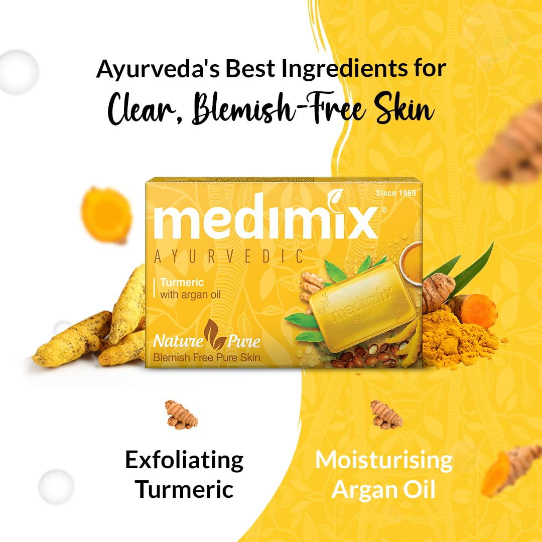 MedimixAyurvedic Turmeric & Argan Oil Bathing Soap, 125
