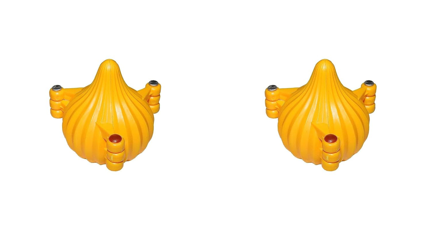 iKonbi Bappa Special 3 Fold Modak Mold Small Size No 1 Set of 2 Pieces idle as Sancha Mould for modak ladoo peda Choclate Cake Muffin for Ganpati