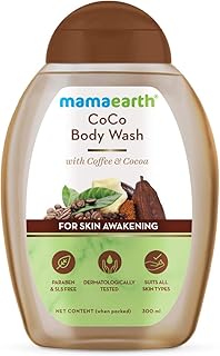 Mamaearth CoCo BodyWash With Coffee & Cocoa, Shower Gel For Skin Awakening 300 ml