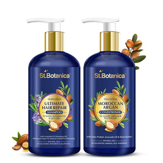 StBotanica Ultimate Hair Repair Combo: Shampoo + Conditioner, 300 ml each