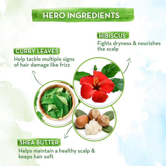 Mamaearth Hibiscus Damage Repair Conditioner With Hibiscus & Curry Leaves For Strong & Nourished Hair- 250 Millilitre | For Dry & Frizzy Hair | To Smoothen, Suitable For All Hair Types