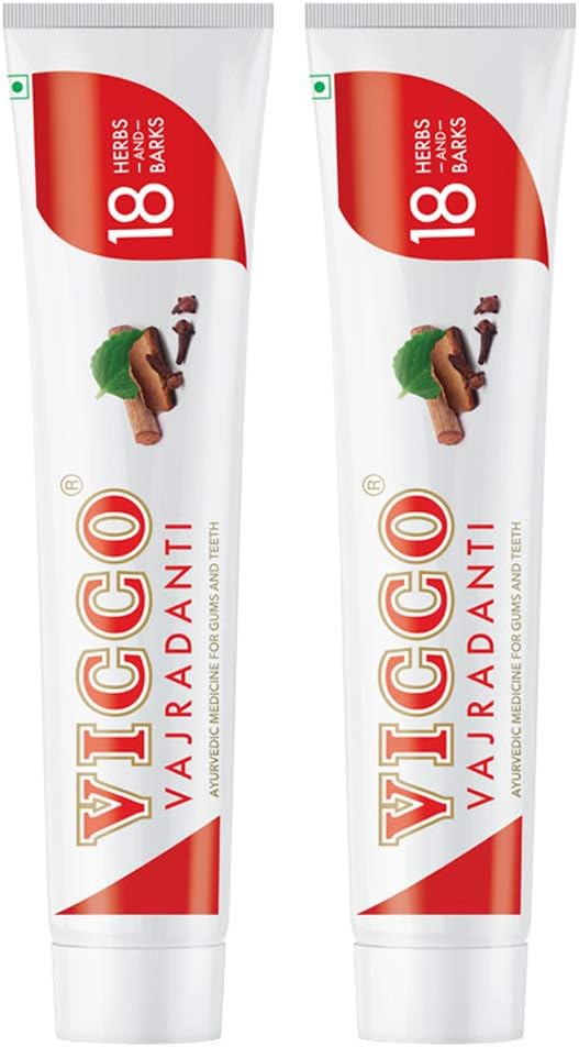 Vicco Vajradanti Toothpaste 100Gm Ayurvedic For Gum And Teeth (Pack Of 2)