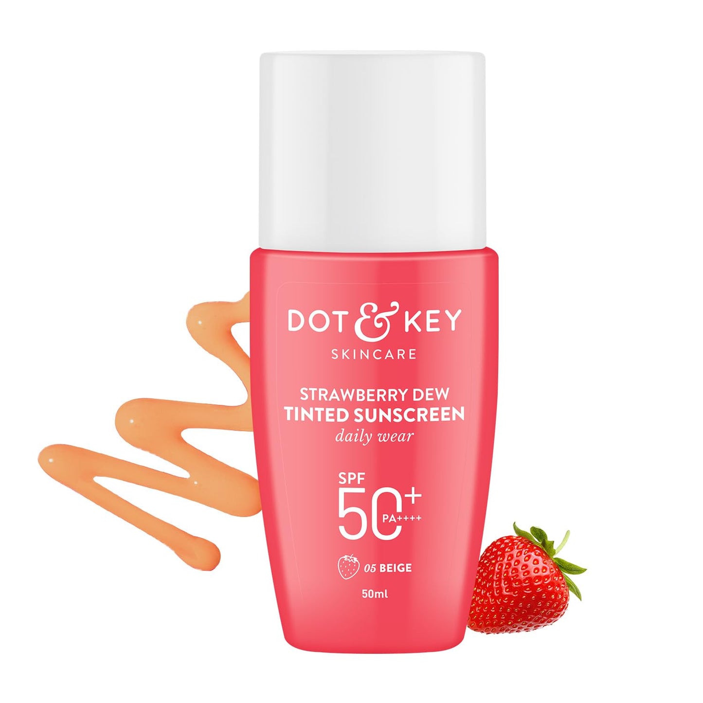Dot & Key Strawberry Dew Tinted Sunscreen SPF 50+ Pa++++ - 07 Caramel | Protection Against
