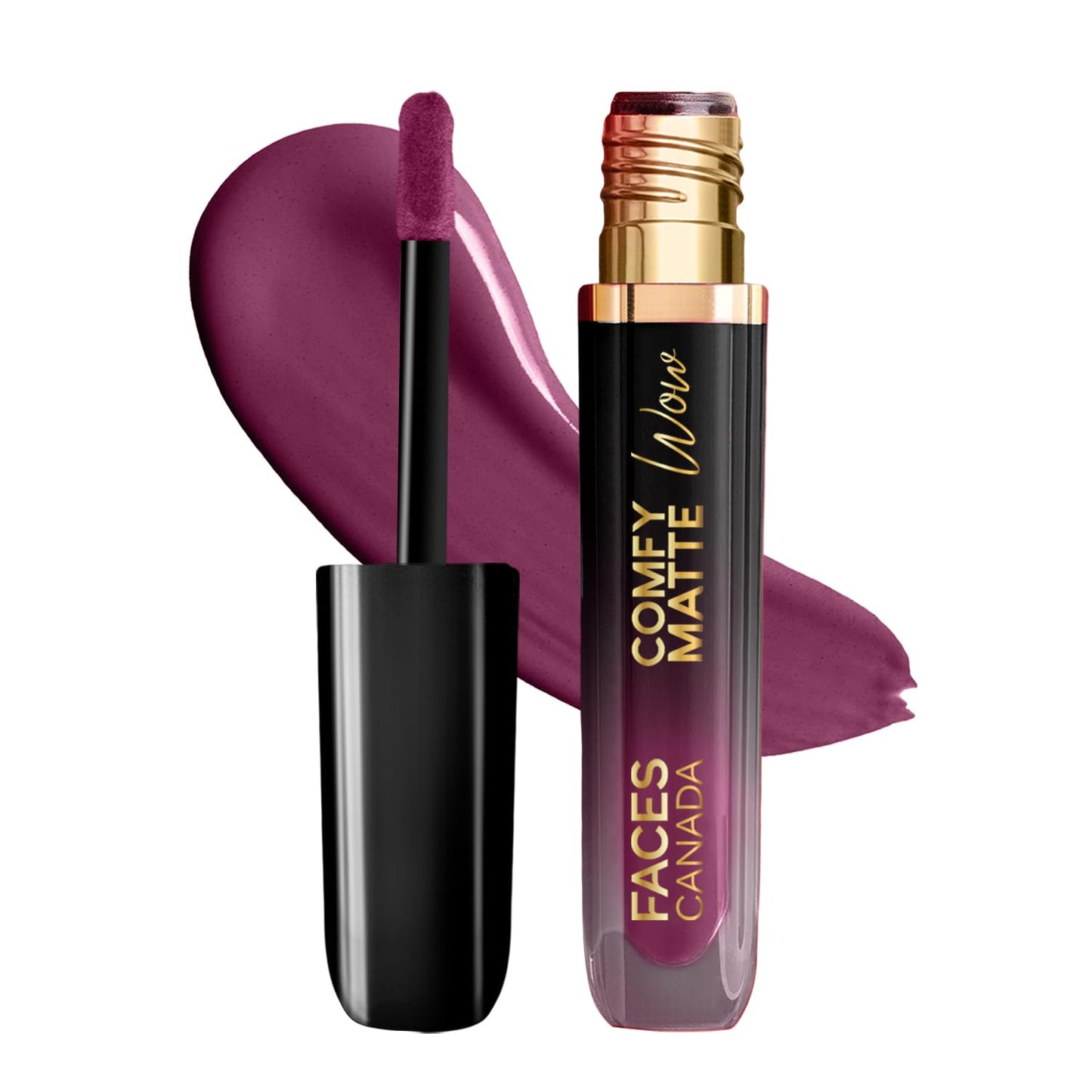 FACES CANADA Comfy Matte Wow Liquid Lipstick - Orchid Opulence 10, 3.8ml One Swipe Applica