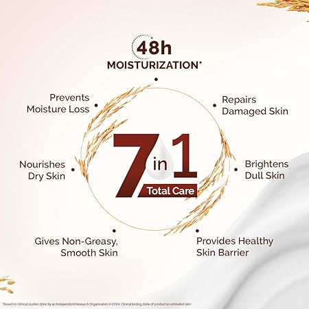 Mamaearth Rice Water Hydrating Body Lotion with Rice Water & Niacinamide for Dewy Glass Skin 400ml |