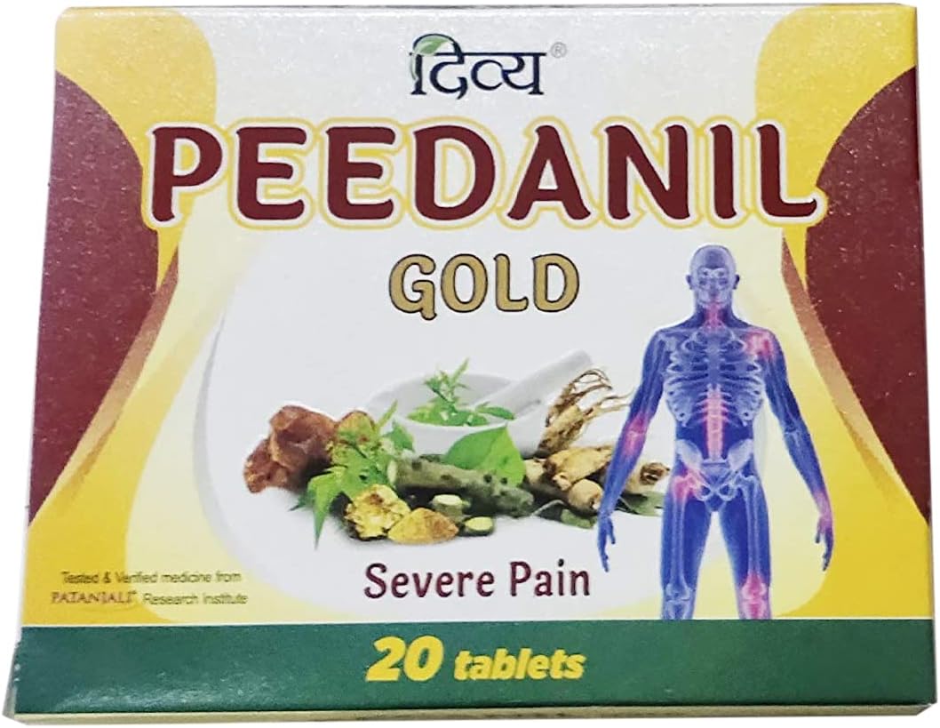 Patanjali Divya Peedanil Gold Tablets: 60 Tablets, Pack of