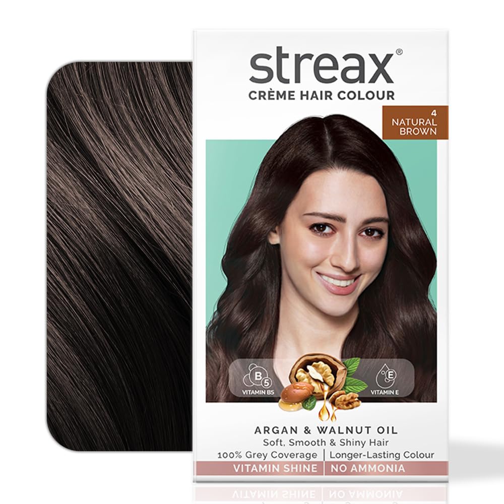 Streax Cream Hair Color: Natural Brown,