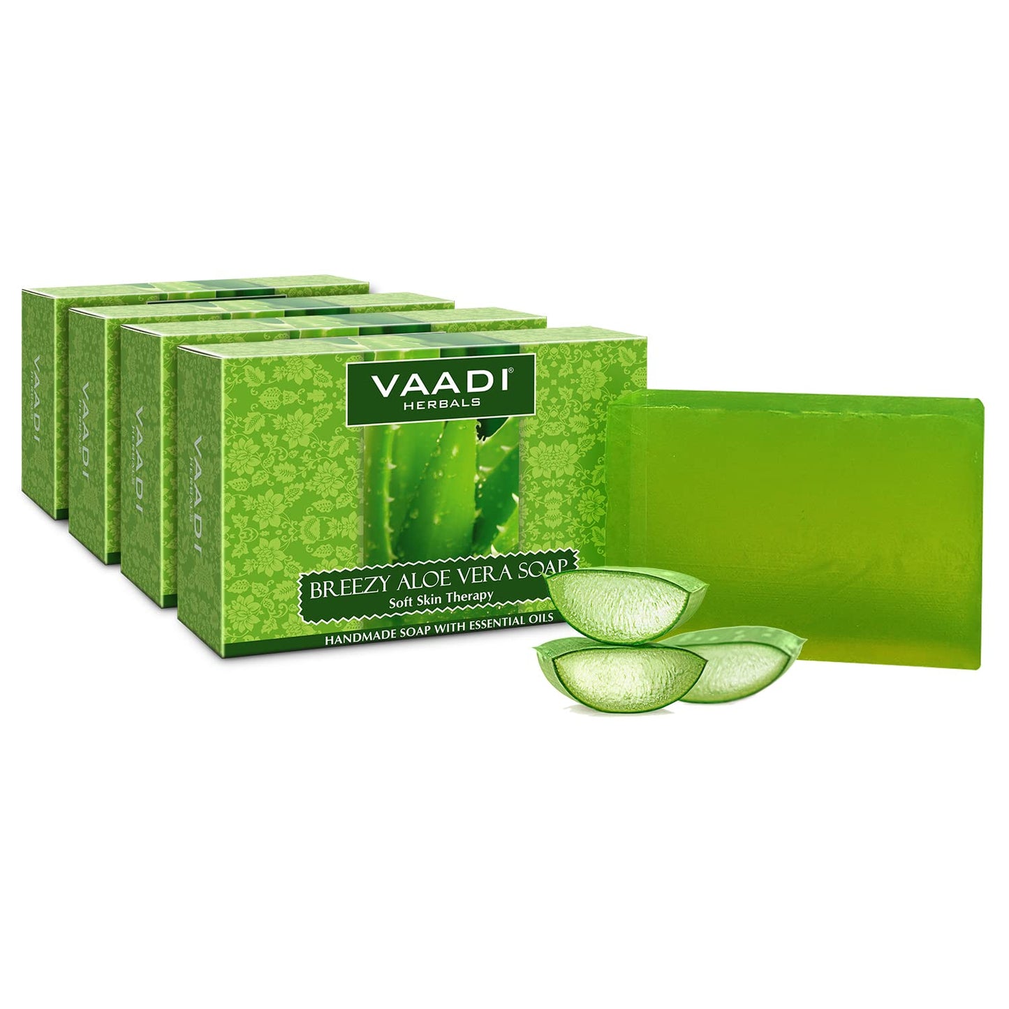 Vaadi Herbals Aloe Vera Soap, 75 g, Pack of