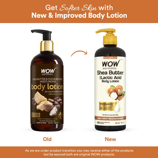 WOW Shea & Cocoa Butter Moisturizing Body Lotion: 300 ml