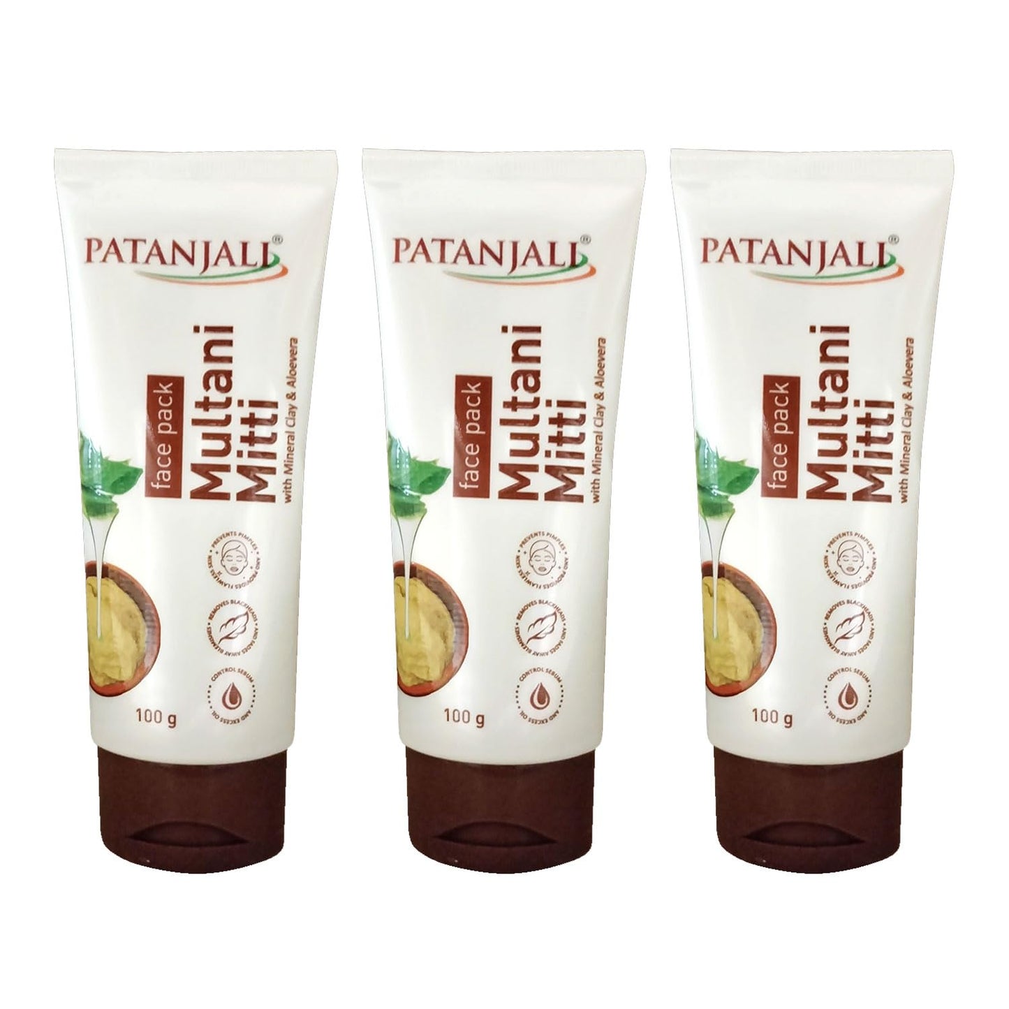 Patanjali Aloe Vera Multani Mitti FacePack: 100g, Pack of