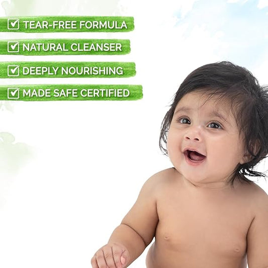 Mamaearth Deeply Nourishing Body Wash For Babies - 400ml | Infused with Coconut Oil,