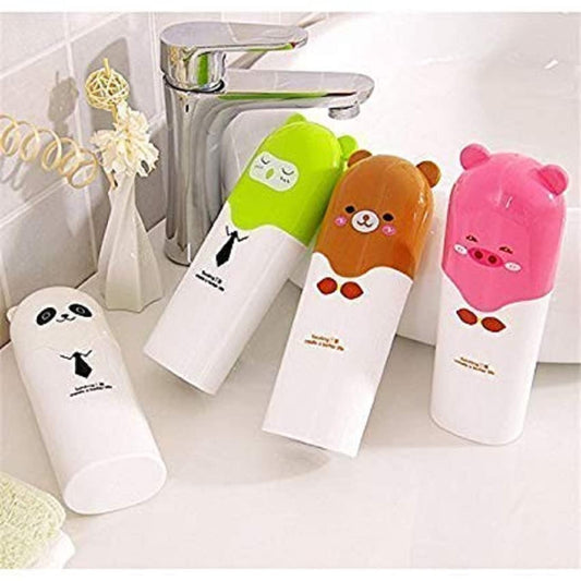 iKonbi Plastic Portable Travel Toothpaste Toothbrush Holder Cover Case, 20Cm X 6Cm Multicolor