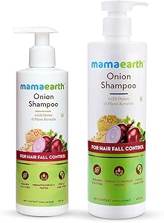 Mamaearth Onion Shampoo - 250ml + Onion Shampoo - 400ml Combo
