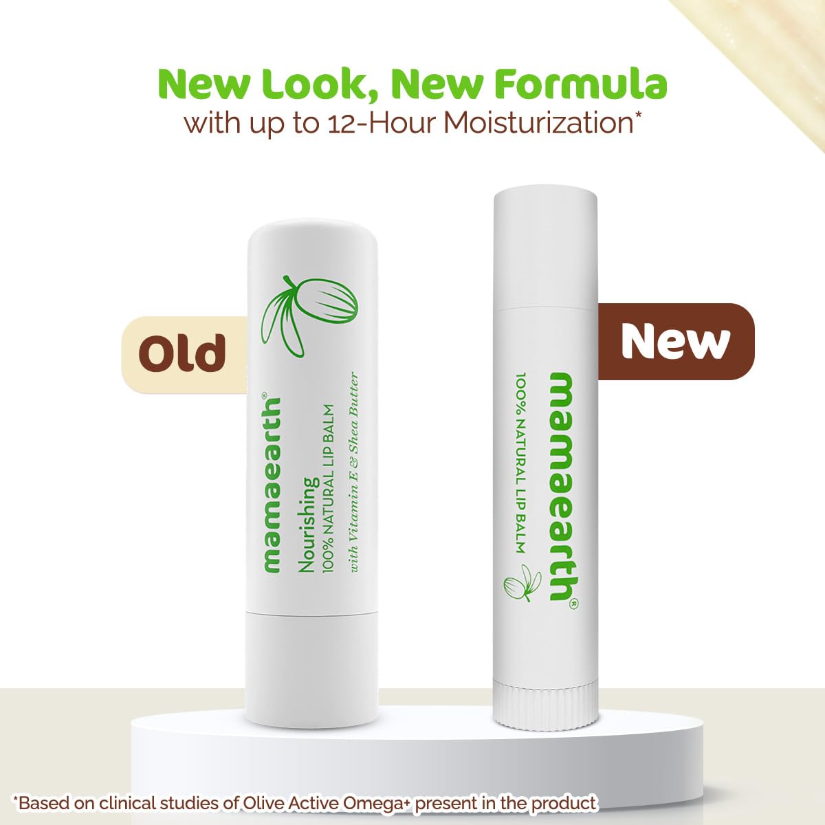 Mamaearth Nourishing 100% Natural LipBalm with Vitamin E and Shea Butter - 4 g | 12-Hour Moisturization | Makes Lips Soft & Supple