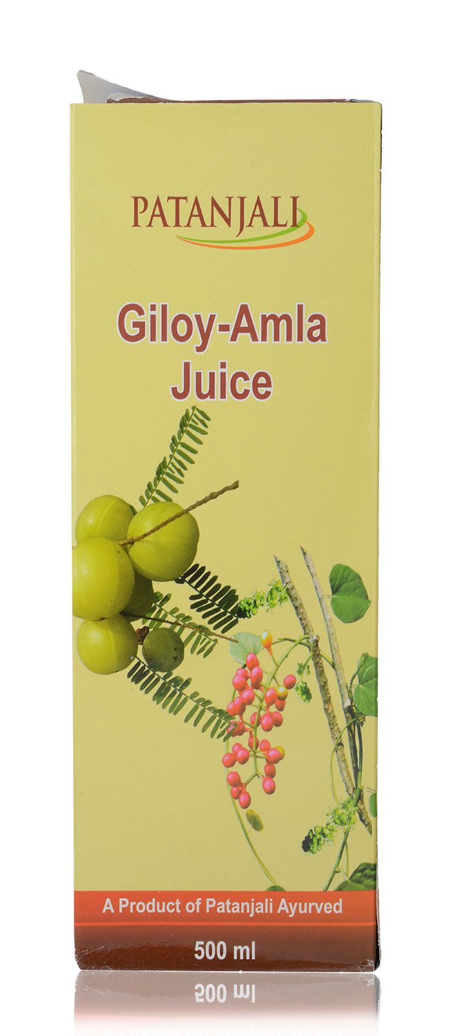 Patanjali Giloy Amla Juice: 500ml, Pack of