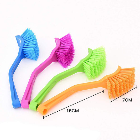 iKonbi Sink Wash Basin Toilet Seat Bathroom Cleaning Brush for Kitchen Set of 2