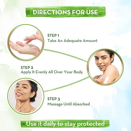 Mamaearth Ubtan Sunscreen BodyLotion: SPF 30, Turmeric & Saffron, 300 ml