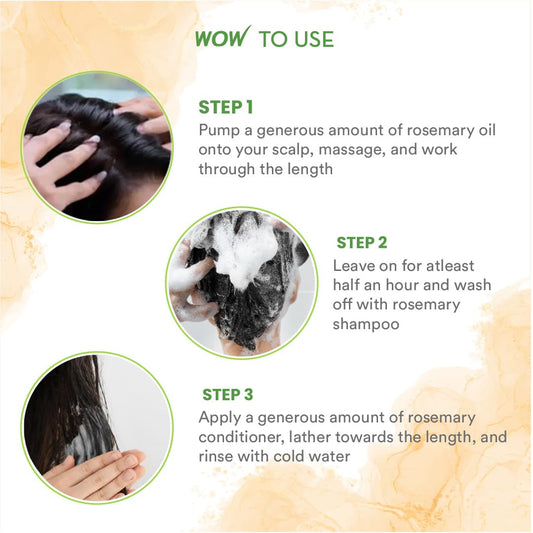 WOW Rosemary Biotin Hair Oil: 6.8 oz