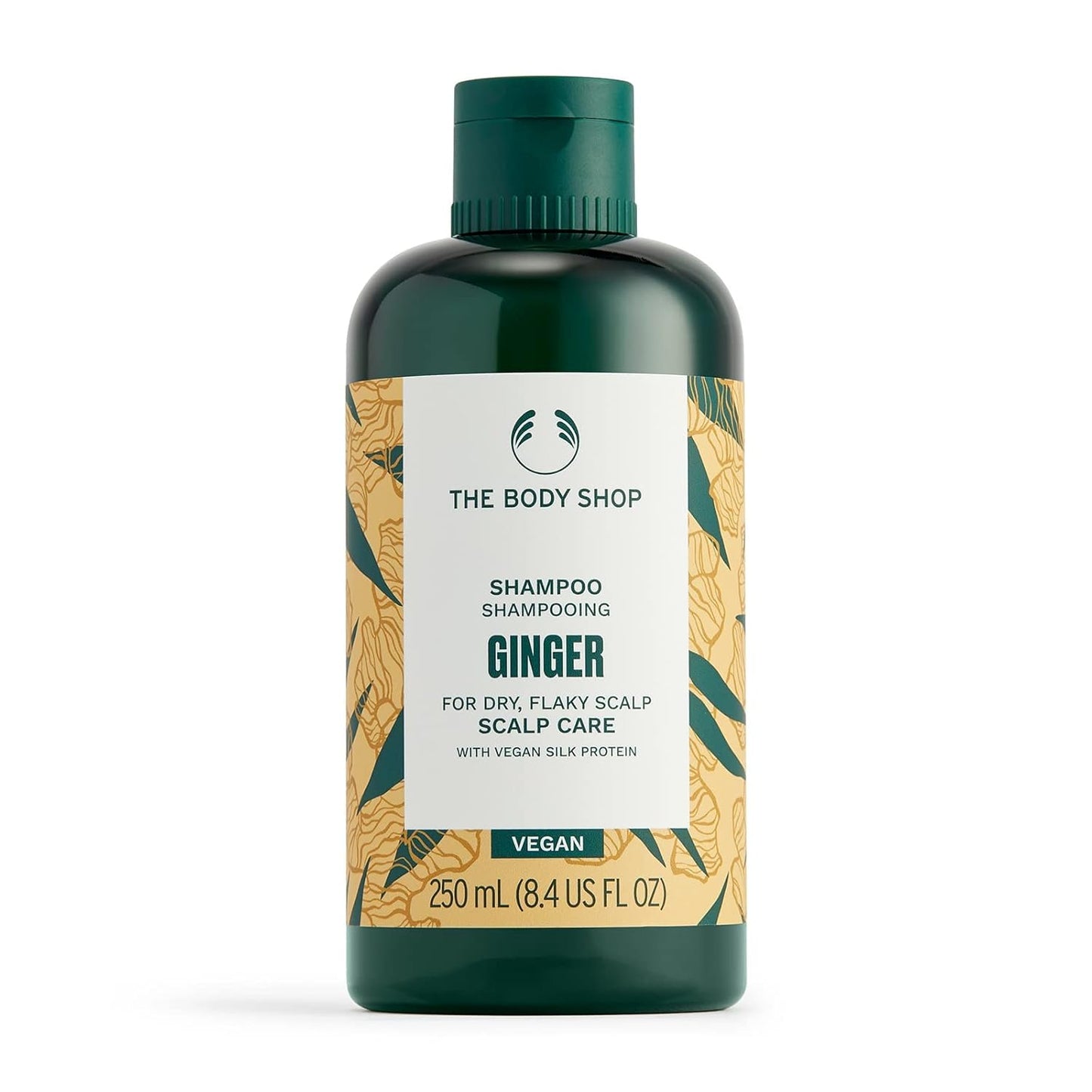 The Body Shop Ginger Scalp Care Shampoo: Vegan Silk Protein, 250