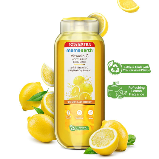 Mamaearth Vitamin C Moisturizing Body Wash: Lemon Scent, 275 ml