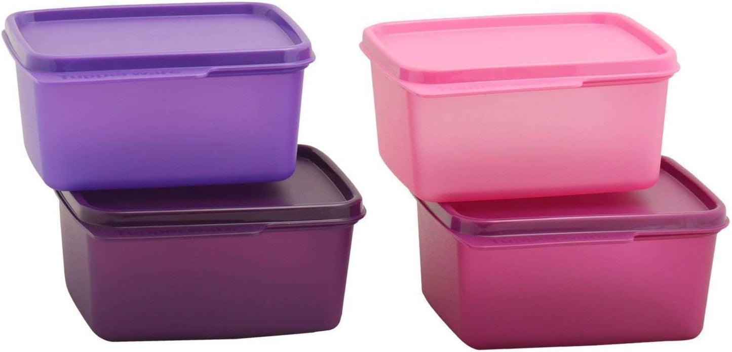 Tupperware Keep Tab Plastic Container Set: 500ml, Set of