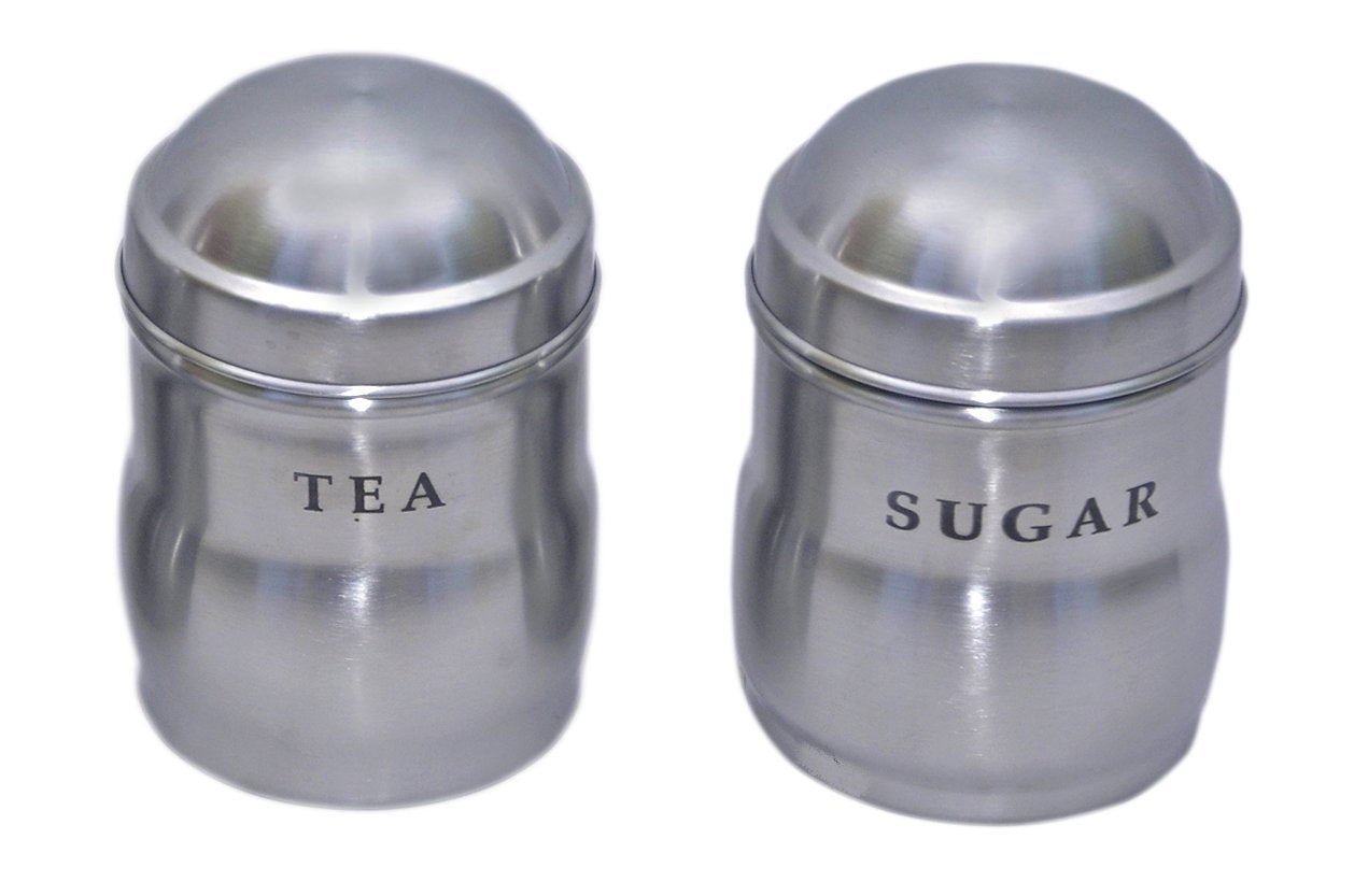 iKonbi Set of 2 Tea and Sugar Maharaja canisters