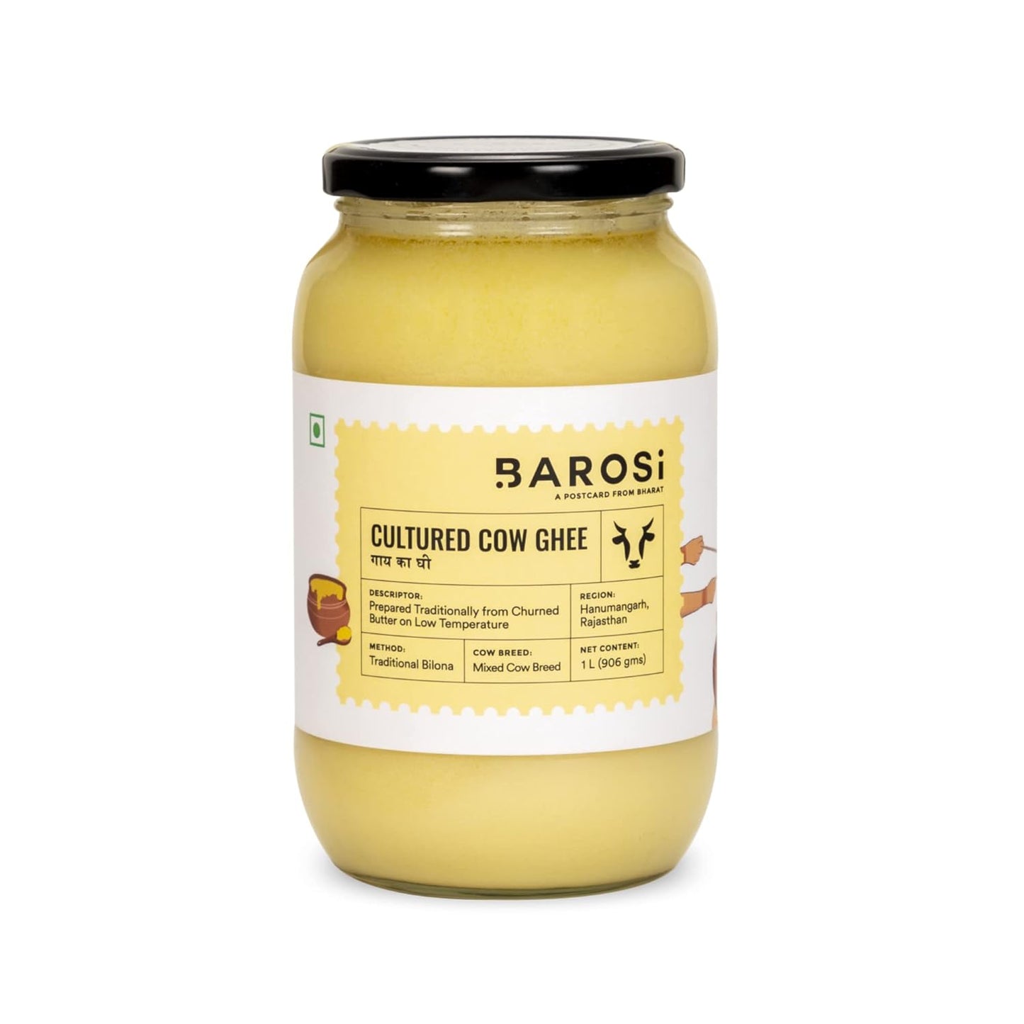 Barosi Desi Cow Ghee Premium Cultured: