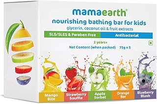 Mamaearth Fruit based Nourishing Clear Bathing Bar Baby Soap with Glycerine, For Kids 75g