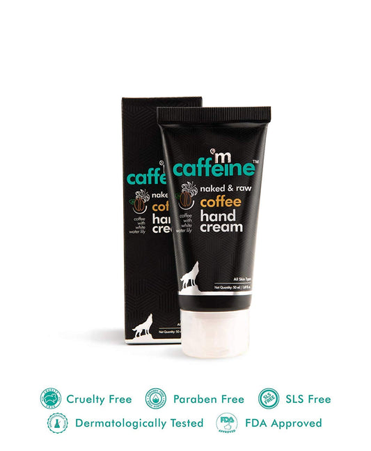 mCaffeine Coffee Hand Cream: Almond Oil & Shea Butter, 50 ml