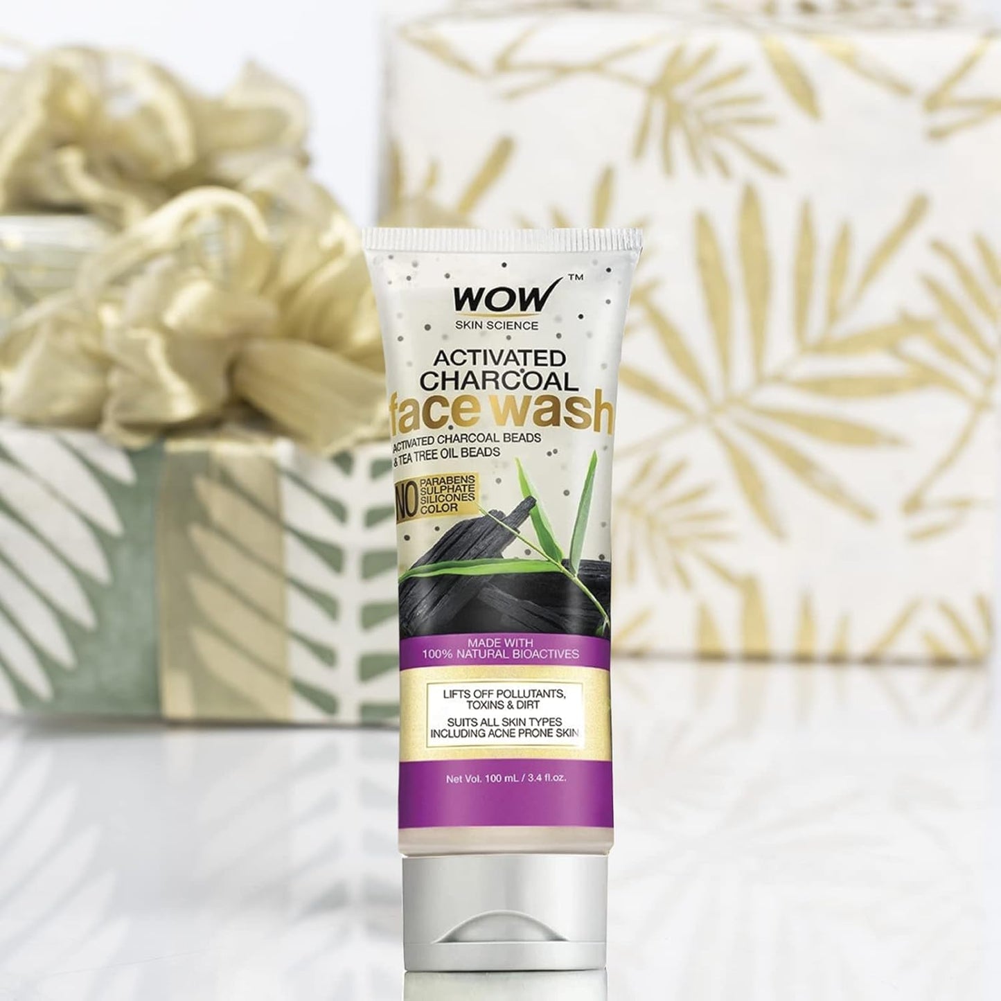 WOW Activated Charcoal Face Wash: 100 ml