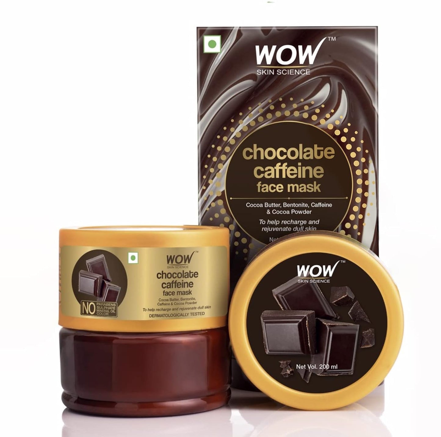WOW Chocolate Caffeine Face Mask: 200