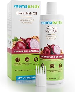Mamaearth Onion HairOil for Men & Women with Onion & Redensyl for Hair Fall Control, Hair