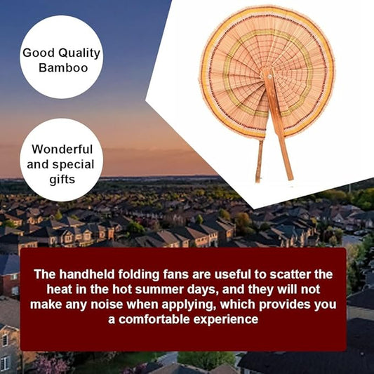 iKonbi Hand Made Folding Fans Handheld Fans Bamboo Fan