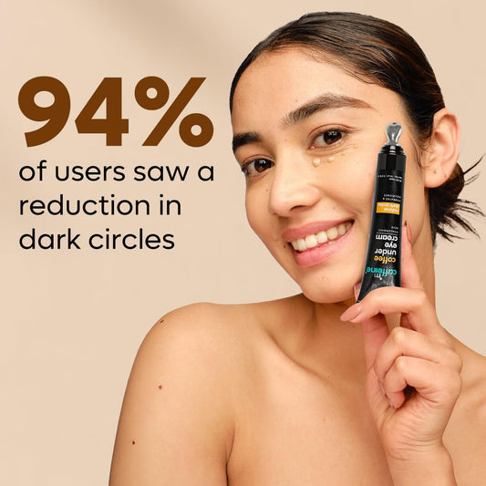 mCaffeine Coffee Under Eye Cream: Dark Circles, 30 ml + Free Roller