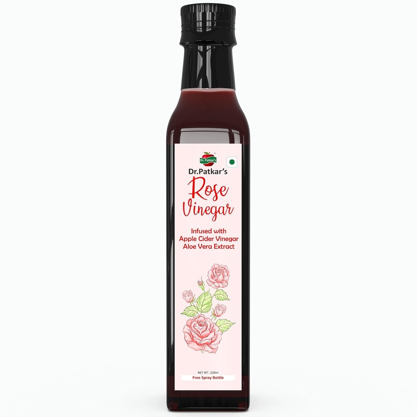 Dr. Patkar's Rose Vinegar Infused With ACV and Aloevera Extract - 100 ML