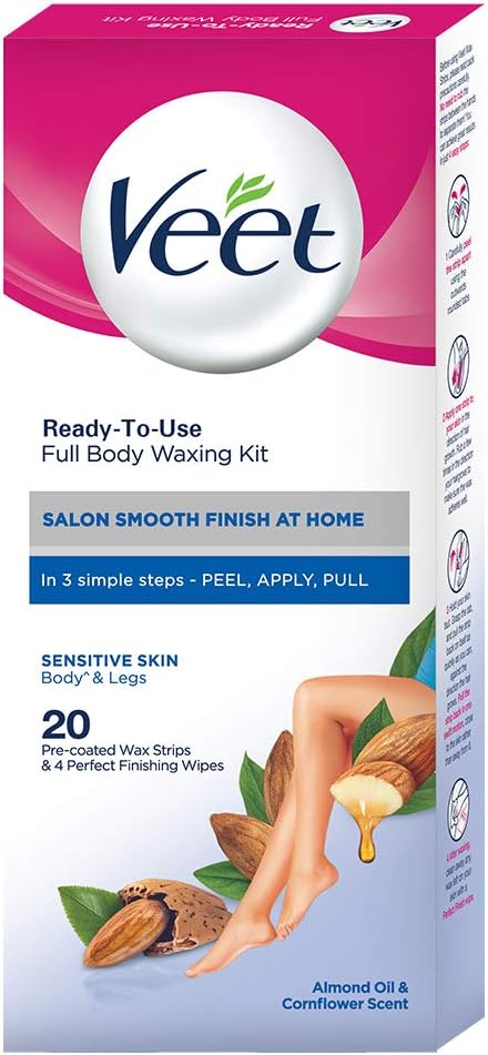 Veet Full Body Waxing Kit: Sensitive Skin, 20