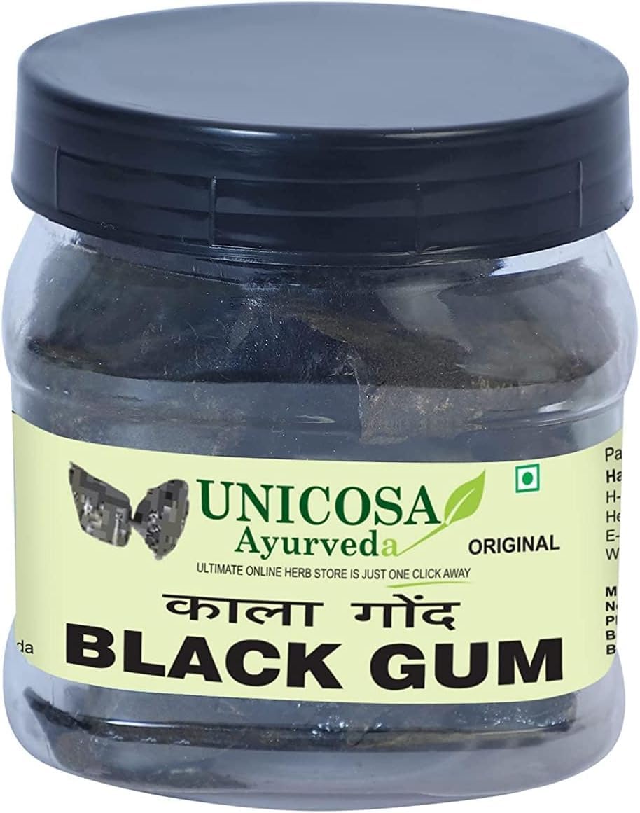 LOJII Ayurveda Natural & Organic Kala Gond 100gm | Gond Siyah Pure Jadibooti | Helps to Re