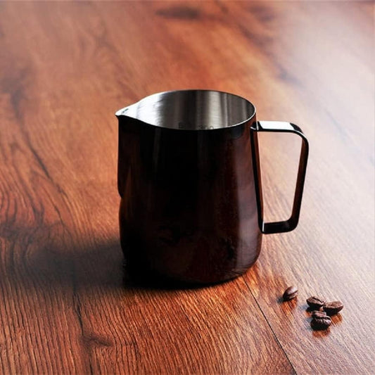 iKonbi Stainless Matte Black/White Milk Jug 600/800 ml of Each- Set of 2