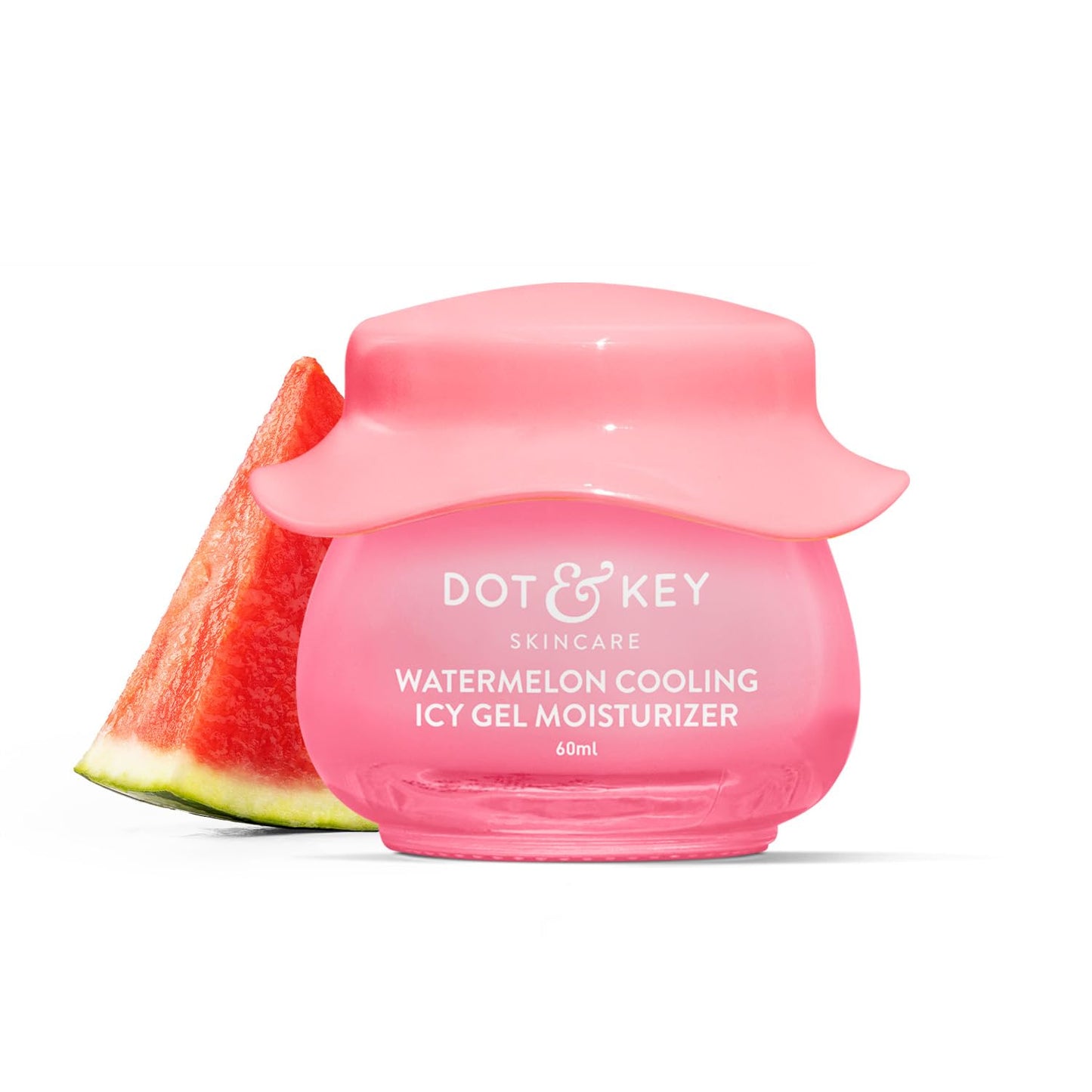 Dot & Key Watermelon Cooling Icy Gel Moisturizer, 60ml, with Niacinamide and Hyaluronic, f