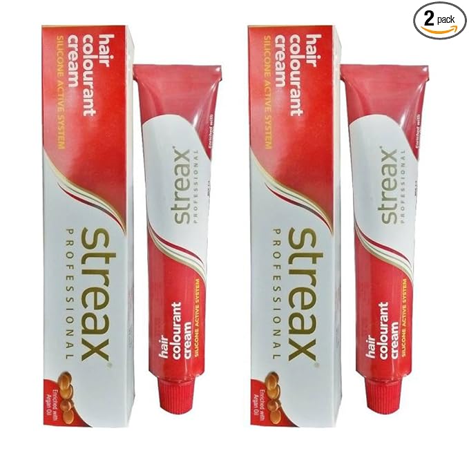 Streax Argan Secrets Hair Color: 0.6 Flame Red, Pack of