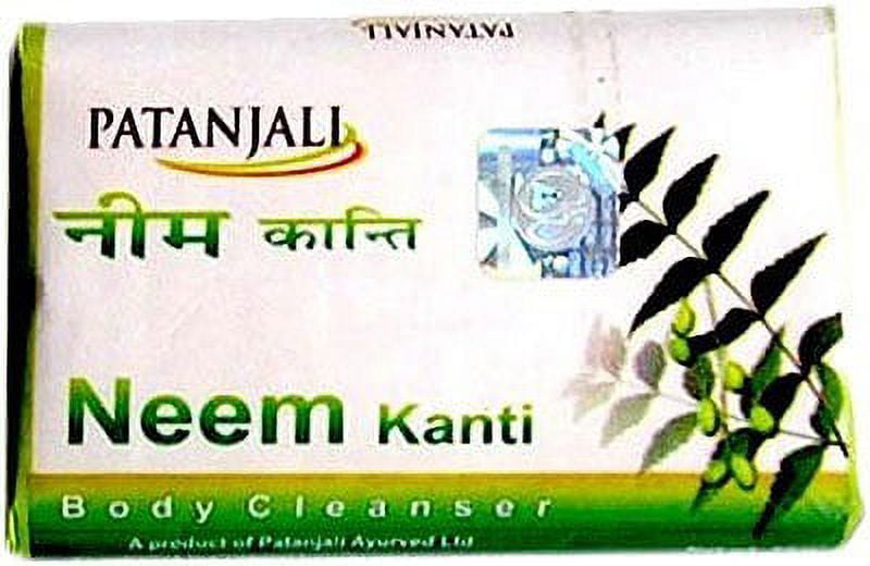 Patanjali Neem Kanti Body Cleanser Soap Bar - 140 Gm (4.93 Oz)