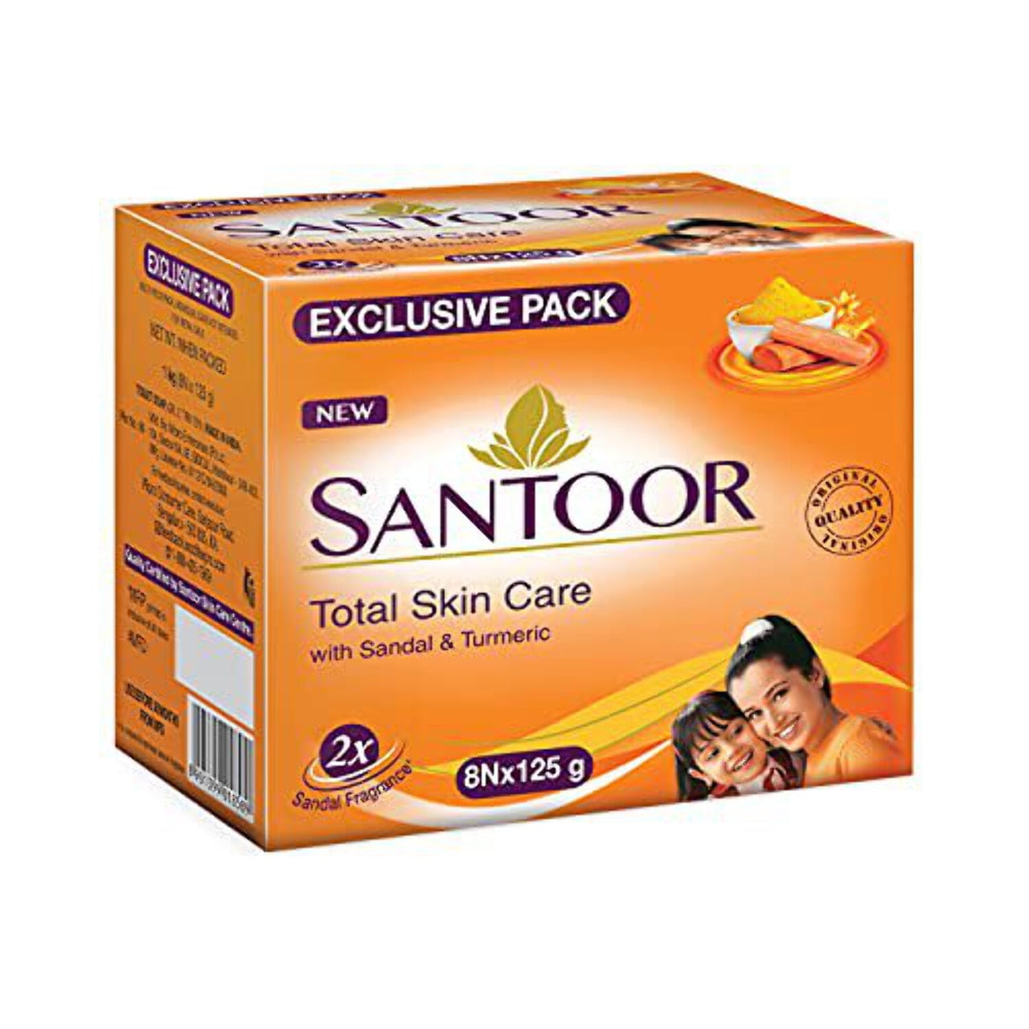 Santoor Skin Moisturizing Sandal & Turmeric Bathing Soap Skin| For All Skin Types