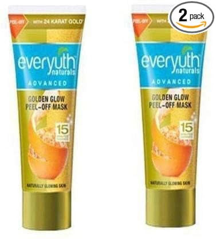 Everyuth Naturals Advanced Golden Glow Peel-Off Mask With 24k Gold, 90 g (Pack of 2)