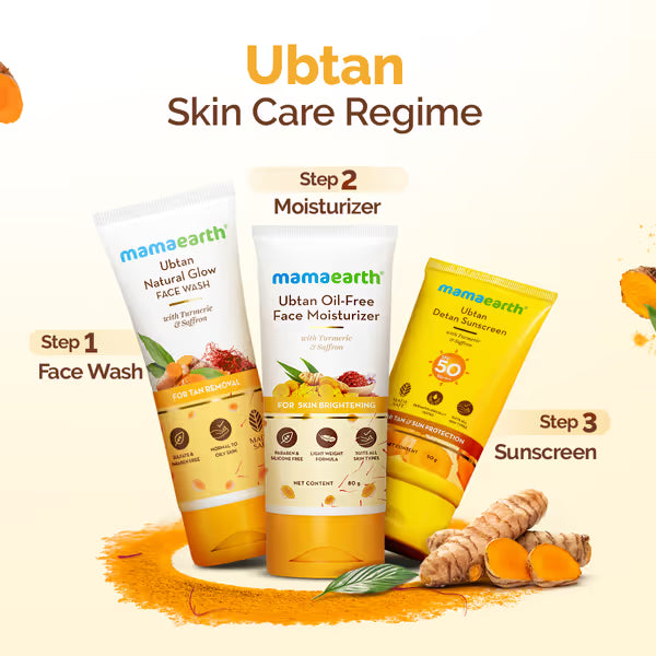 Mamaearth Ubtan Natural Face Wash: For Dry Skin, Turmeric & Saffron, 100 ml