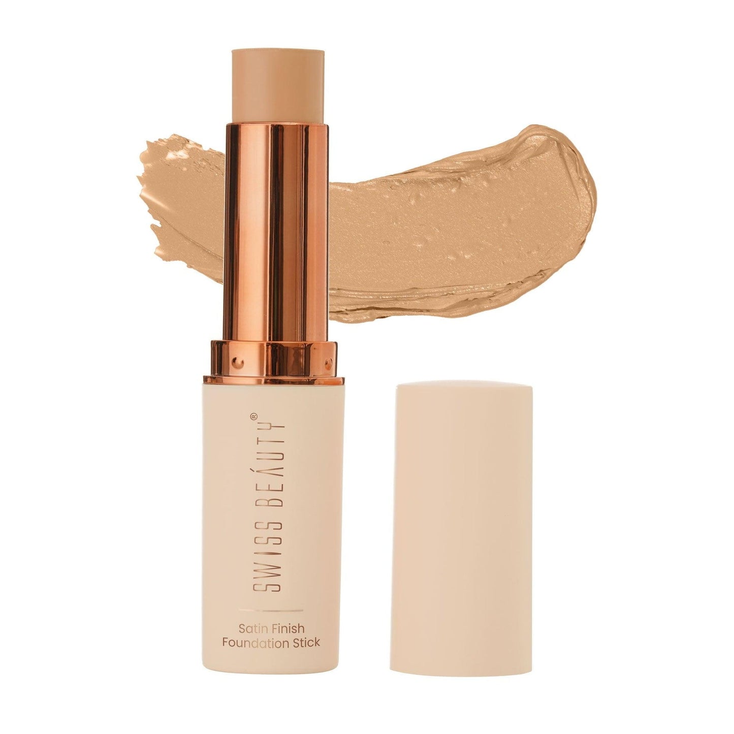 SWISS BEAUTY Satin Finish Panstick Foundation to Conceal & Cover, Buildable Coverage | Sti