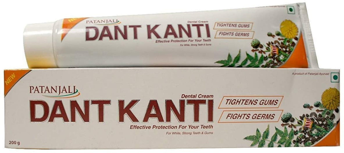 Patanjali Dant Kanti Toothpaste Tuthpaste(10 pack) 10 x 200 gram