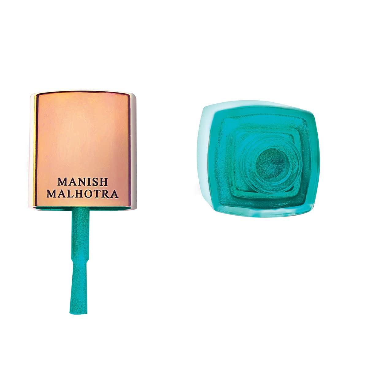MyGlamm Manish Malhotra Beauty Gel Finish Nail Lacquer-Metallic-Teal Tale (Green)-12 ml| H